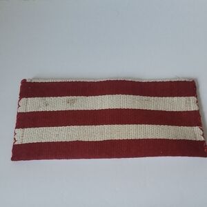 Red and White Striped Clutch